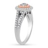 Certified Diamond Engagement Ring 3/4 ct tw 14K Two-Tone Gold