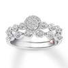 Diamond Bridal Set 1/4 ct tw Round-cut 10K White Gold