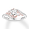Thumbnail Image 0 of Diamond Engagement Ring 3/4 ct tw Round-cut 14K Two-Tone Gold