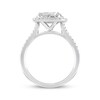 Multi-Stone Princess-cut Diamond Engagement Ring 1-1/2 ct tw 14K White Gold