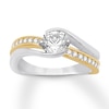 Thumbnail Image 0 of Diamond Engagement Ring 1-1/5 ct tw Round-cut 14K Two-Tone Gold