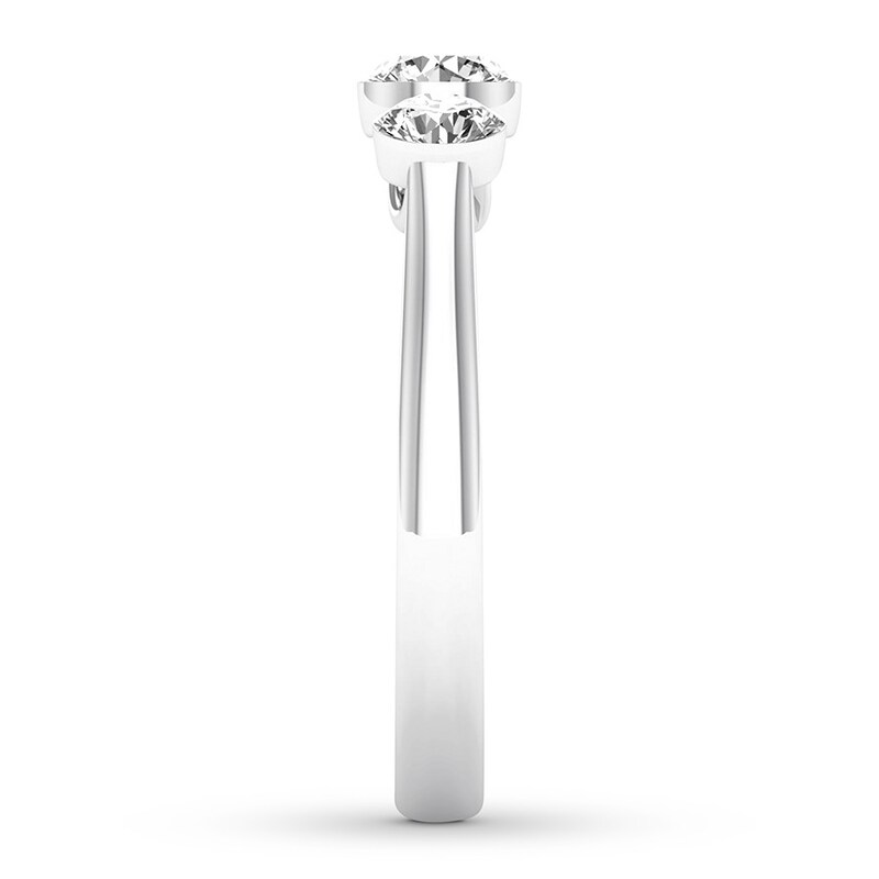 Three-Stone Diamond Ring 1 ct tw 14K White Gold