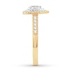 Diamond Engagement Ring 1/2 ct tw Pear/Round 14K Yellow Gold
