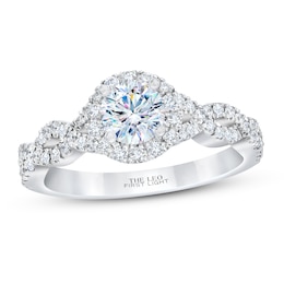 THE LEO First Light Diamond Engagement Ring 7/8 ct tw 14K White Gold