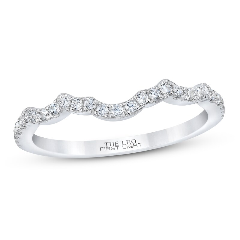 THE LEO First Light Diamond Wedding Band 1/5 ct tw 14K White Gold