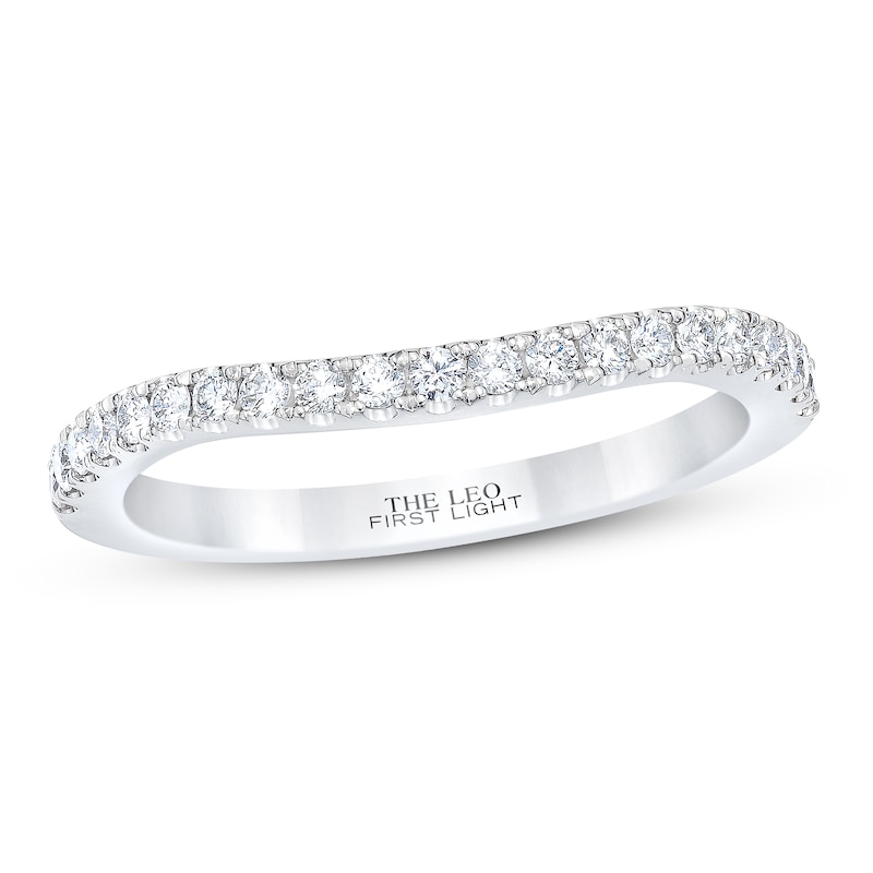 Main Image 1 of THE LEO First Light Diamond Wedding Band 1/4 ct tw 14K White Gold
