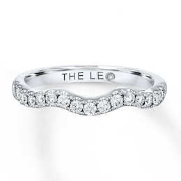 THE LEO Diamond Wedding Band 3/8 ct tw Round-cut 14K White Gold