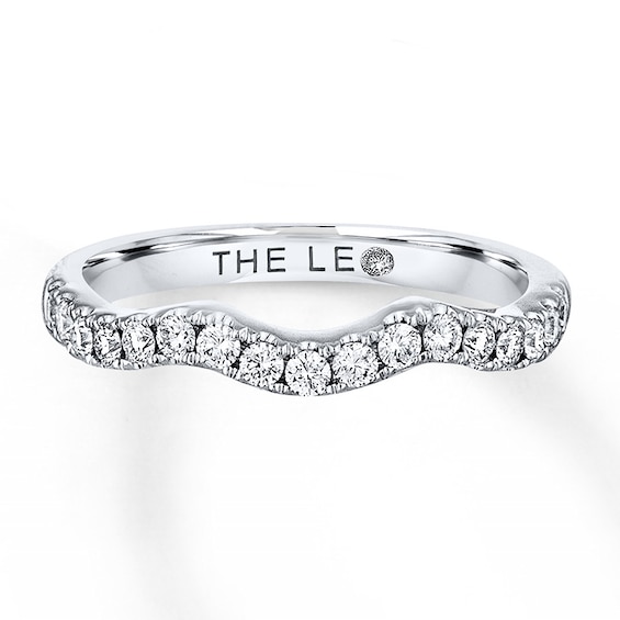 THE LEO Diamond Wedding Band / ct tw Round-cut 14K White Gold