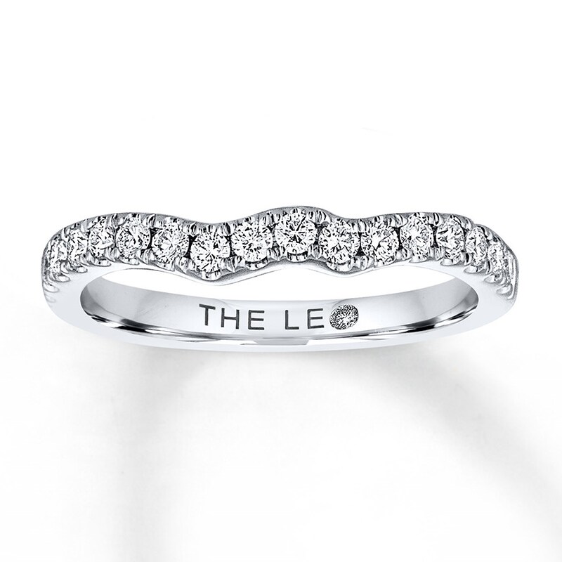 Main Image 1 of THE LEO Diamond Wedding Band 3/8 ct tw Round-cut 14K White Gold
