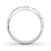 Thumbnail Image 2 of THE LEO Diamond Wedding Band 3/8 ct tw Round-cut 14K White Gold