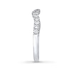 Thumbnail Image 3 of THE LEO Diamond Wedding Band 3/8 ct tw Round-cut 14K White Gold
