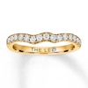 THE LEO Diamond Wedding Band 3/8 ct tw Round-cut 14K Yellow Gold