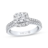 Thumbnail Image 0 of THE LEO Diamond Engagement Ring 1 ct tw Princess & Round-cut 14K White Gold