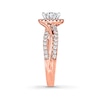 Thumbnail Image 3 of THE LEO Diamond Princess-cut Engagement Ring 3/4 ct tw 14K Rose Gold
