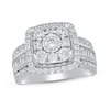 Thumbnail Image 0 of Diamond Engagement Ring 2 ct tw Round & Baguette 10K White Gold