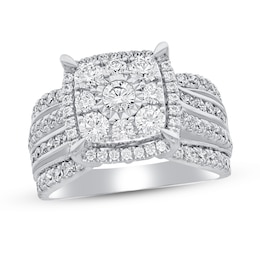 Adore Diamond Engagement Ring 2 ct tw Round-cut 10K White Gold
