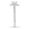 Thumbnail Image 3 of THE LEO Diamond Engagement Ring 1 ct tw Princess & Round-cut 14K White Gold