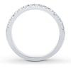 Thumbnail Image 2 of THE LEO Diamond Wedding Band 1/3 ct tw Round-cut 14K White Gold