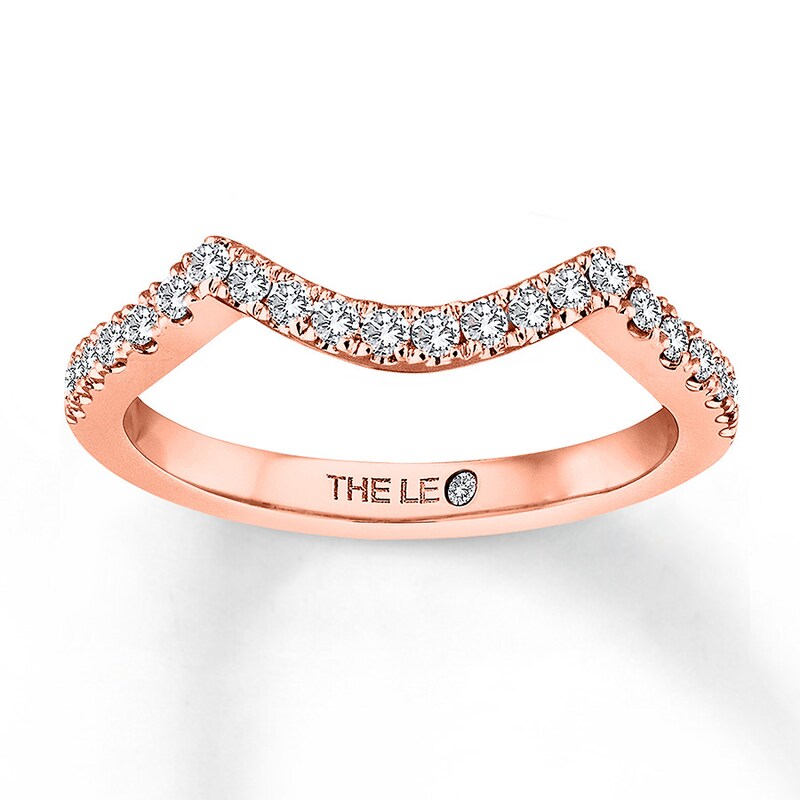 Main Image 1 of THE LEO Diamond Wedding Band 1/4 ct tw Round-cut 14K Rose Gold