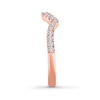 Thumbnail Image 2 of THE LEO Diamond Wedding Band 1/4 ct tw Round-cut 14K Rose Gold