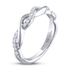 Thumbnail Image 1 of THE LEO Diamond Wedding Band 1/5 ct tw Round-cut 14K White Gold