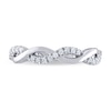 Thumbnail Image 2 of THE LEO Diamond Wedding Band 1/5 ct tw Round-cut 14K White Gold