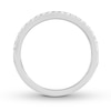 Thumbnail Image 1 of THE LEO Diamond Wedding Band 1/5 ct tw Round-cut 14K White Gold