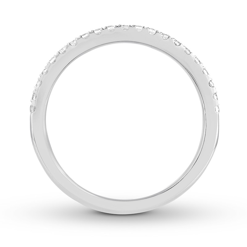 THE LEO Diamond Wedding Band 1/5 ct tw Round-cut 14K White Gold