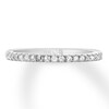 Thumbnail Image 3 of THE LEO Diamond Wedding Band 1/5 ct tw Round-cut 14K White Gold