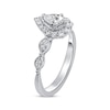 Thumbnail Image 1 of Diamond Engagement Ring 5/8 ct tw Pear & Round 14K White Gold