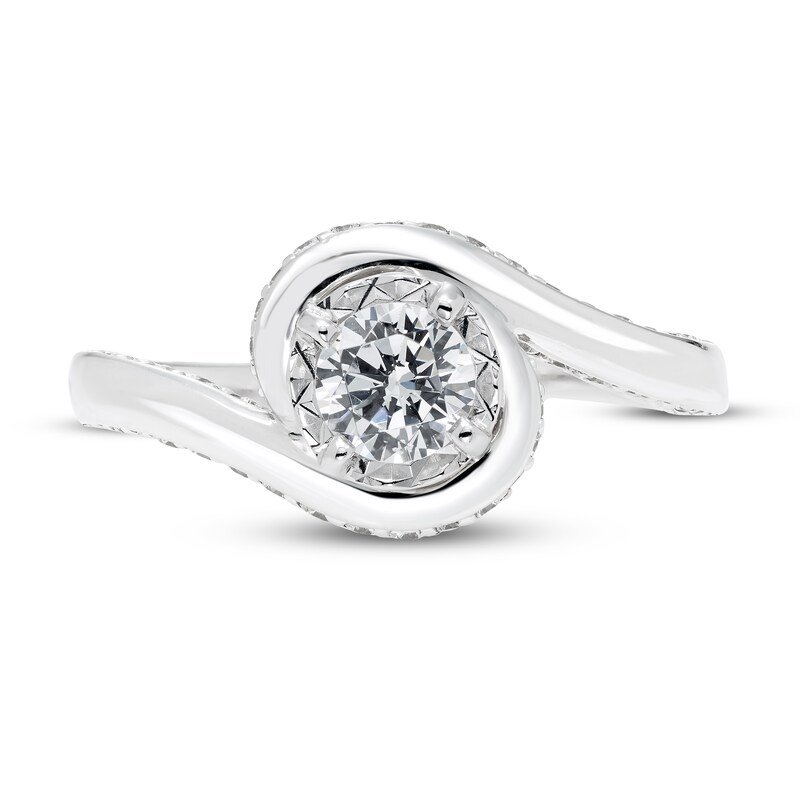 Diamond Engagement Ring 7/8 ct tw 10K White Gold