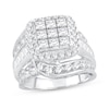 Thumbnail Image 0 of Diamond Engagement Ring 4 ct tw Princess, Round & Baguette-cut 10K White Gold