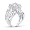 Thumbnail Image 1 of Diamond Engagement Ring 4 ct tw Princess, Round & Baguette-cut 10K White Gold