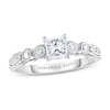 Thumbnail Image 0 of Adrianna Papell Diamond Engagement Ring 1/2 ct tw Princess & Round-cut 14K White Gold