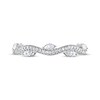 Adrianna Papell Diamond Anniversary Band 1/3 ct tw Round/Marquise-cut 14K White Gold