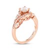 Adrianna Papell Diamond Engagement Ring 1 ct tw Round & Marquise-cut 14K Rose Gold