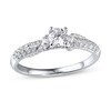 Diamond Engagement Ring 5/8 ct tw Round-cut 14K White Gold