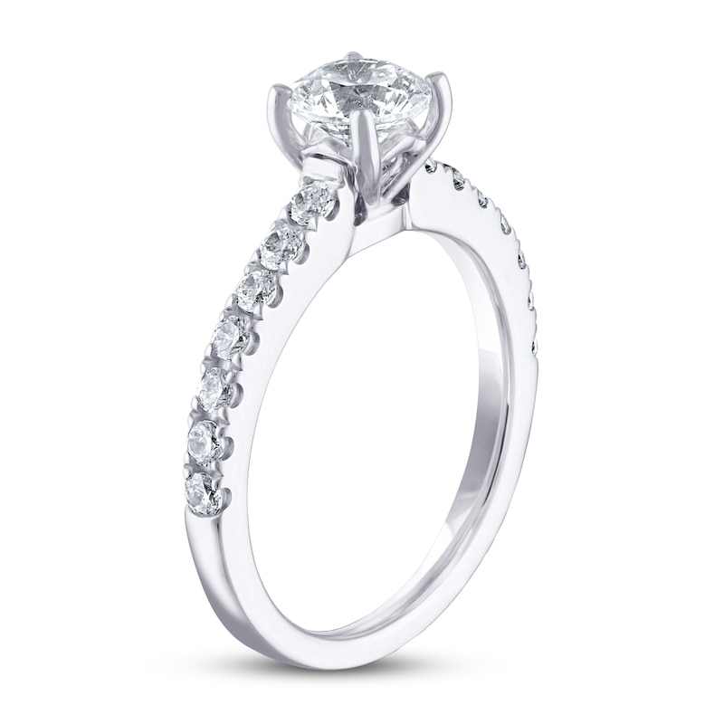 Main Image 2 of THE LEO Diamond Engagement Ring 1-1/8 ct tw Round-cut 14K White Gold