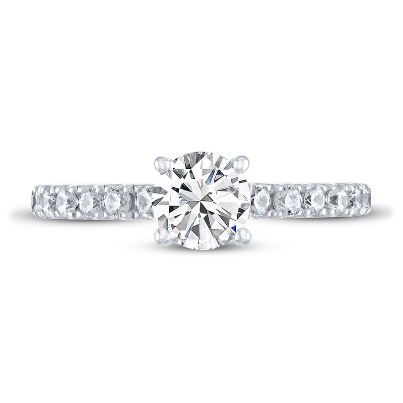 Main Image 3 of THE LEO Diamond Engagement Ring 1-1/8 ct tw Round-cut 14K White Gold
