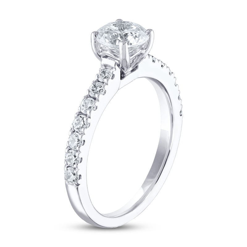 THE LEO Diamond Engagement Ring 1-3/8 ct tw Round-cut 14K White Gold