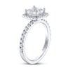 THE LEO Diamond Engagement Ring 1-7/8 ct tw Princess & Round-cut 14K White Gold