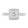 THE LEO Diamond Engagement Ring 1-7/8 ct tw Princess & Round-cut 14K White Gold