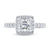 THE LEO Diamond Engagement Ring 1-7/8 ct tw Princess & Round-cut 14K White Gold