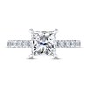THE LEO Diamond Engagement Ring 2-3/8 ct tw Princess & Round 14K White Gold