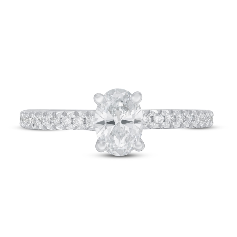 Main Image 3 of Lab-Grown Diamonds Engagement Ring 7/8 ct tw 14K White Gold