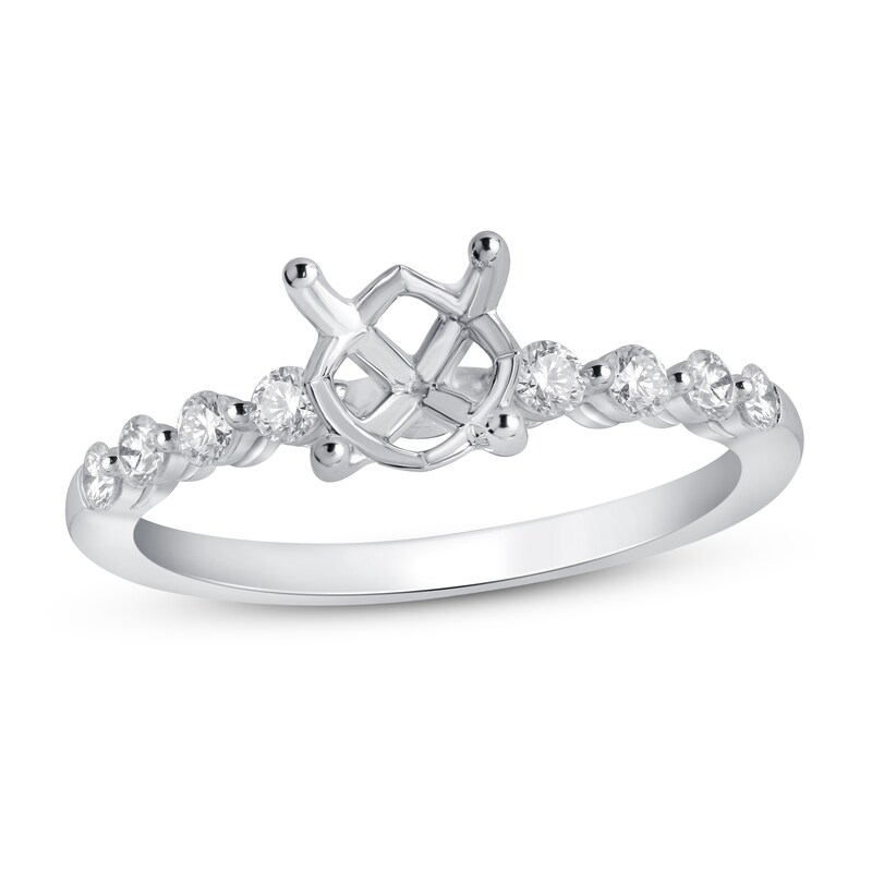 Diamond Engagement Ring Setting 1/3 ct tw 14K White Gold