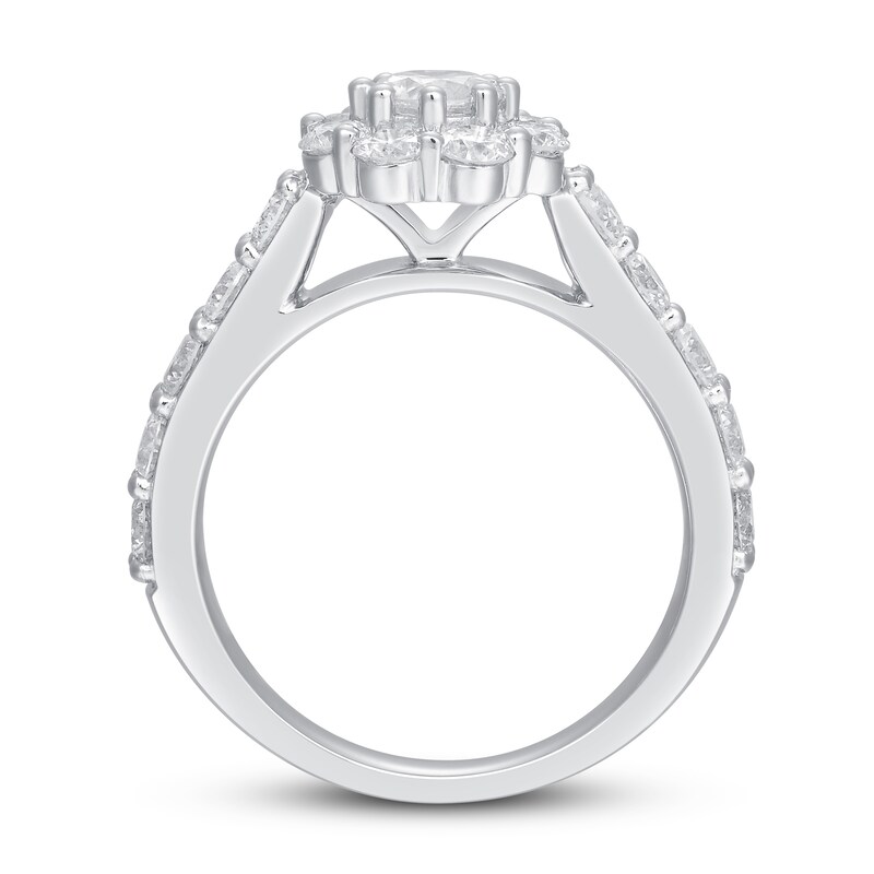 Diamond Engagement Ring 2 ct tw 14K White Gold