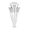 Diamond Engagement Ring 1 ct tw Princess & Round-cut 10K White Gold