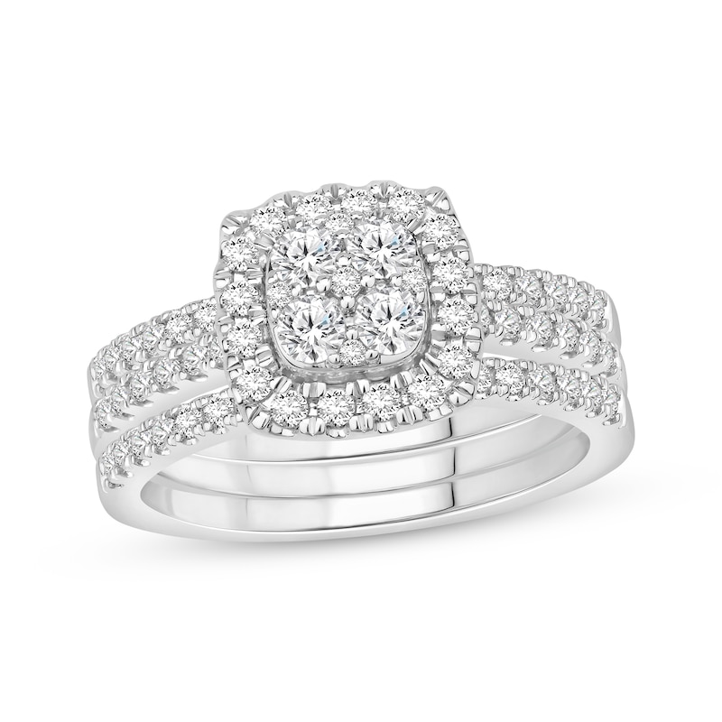 Diamond Bridal Set 1 ct tw 10K White Gold