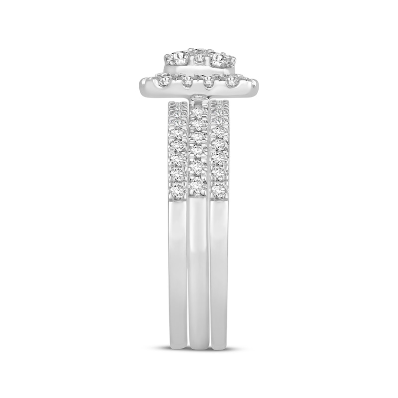 Diamond Bridal Set 1 ct tw 10K White Gold